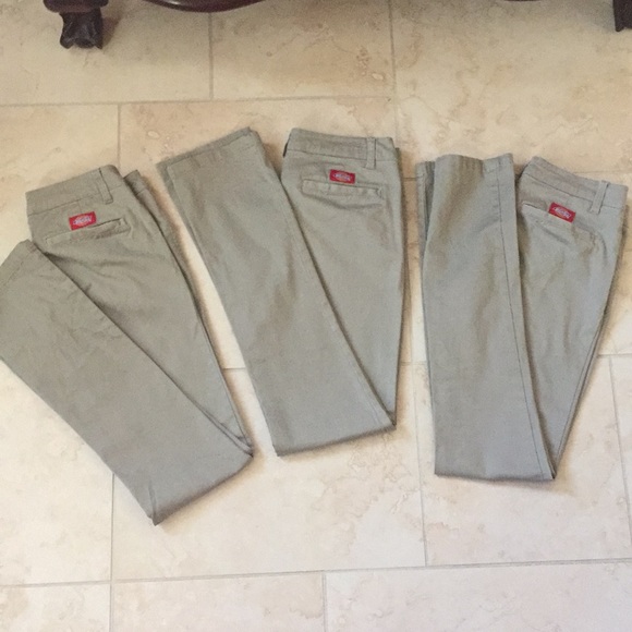 dickies girl junior's classic 5 pocket skinny pant